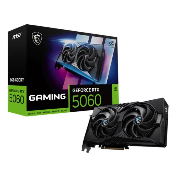 MSI Videókártya GeForce RTX 5060 OC 8GB GDDR7 (RTX 5060 8G GAMING OC)